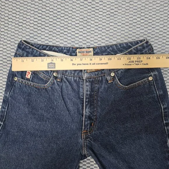 Vintage Guess Jeans American Tradition - Dark Wash High Rise Straight - Size 29 - Picture 6 of 8
